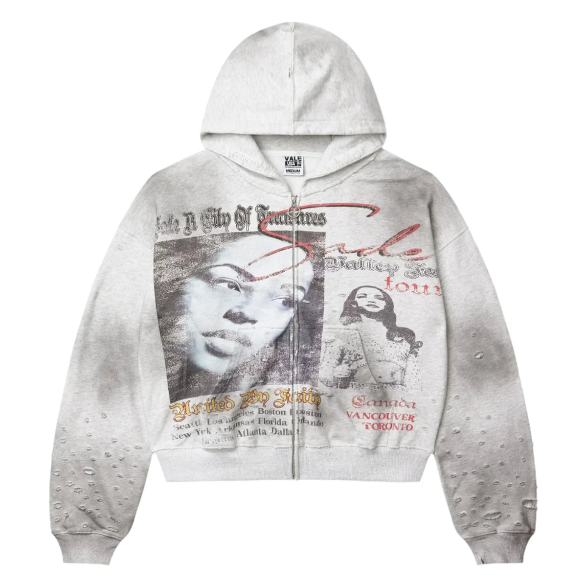 Vale Forever Pioneer Zip Hoodie Grey