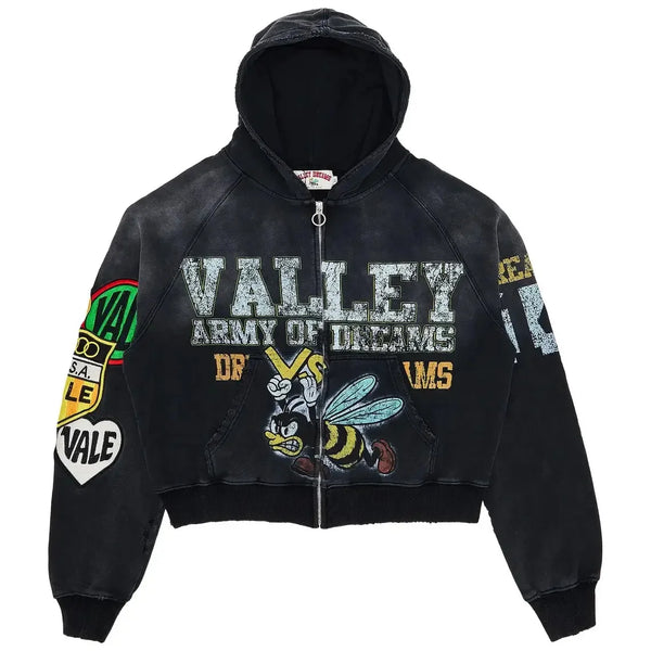 Army Of Dreams Zip Hoodie Negro