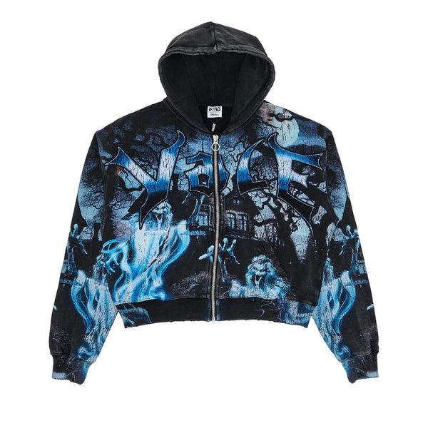 Vale Forever Casper Zip Up Hoodie Black