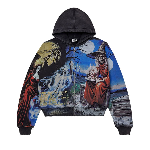 Ether Zip Up Hoodie Negro