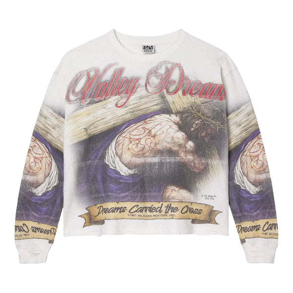 Valley Dreams Cross Print Sweatshirt Blanco