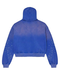 Valley Dreams Classico Zip Up Hoodie Sapphire Blue - detalle