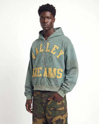 Valley Dreams Bank Zip Up Hoodie Green - detalle 3