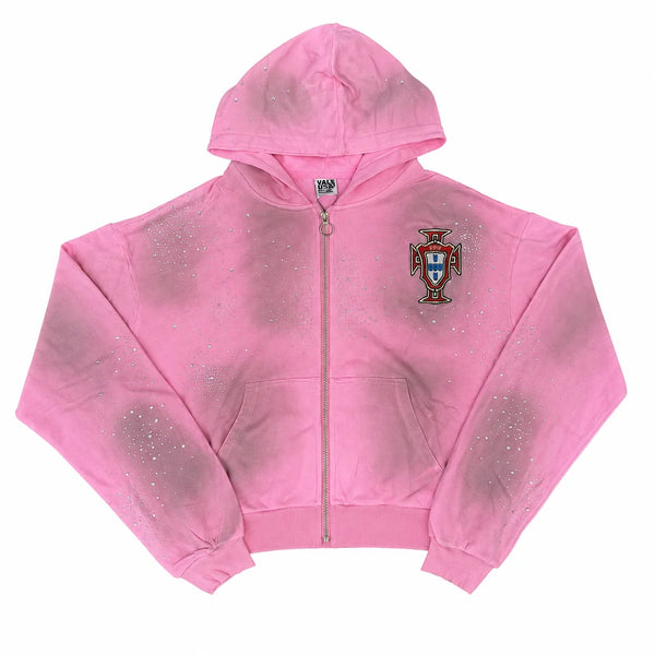 Sea Cluster Pluto Clustered Hoodie Cierre Rosa