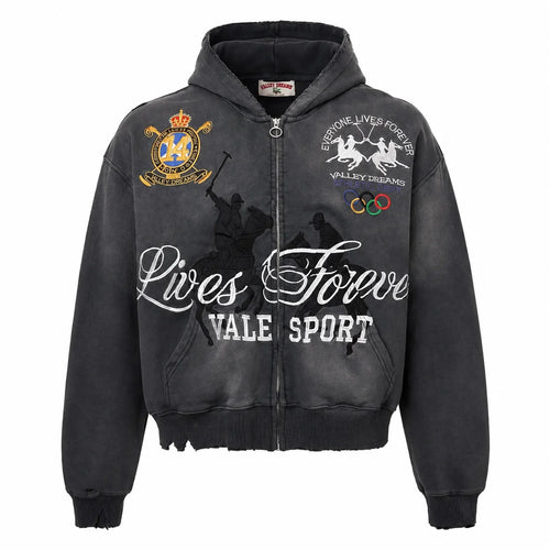 Life Is Forever Valley Sport Zip Up Hoodie