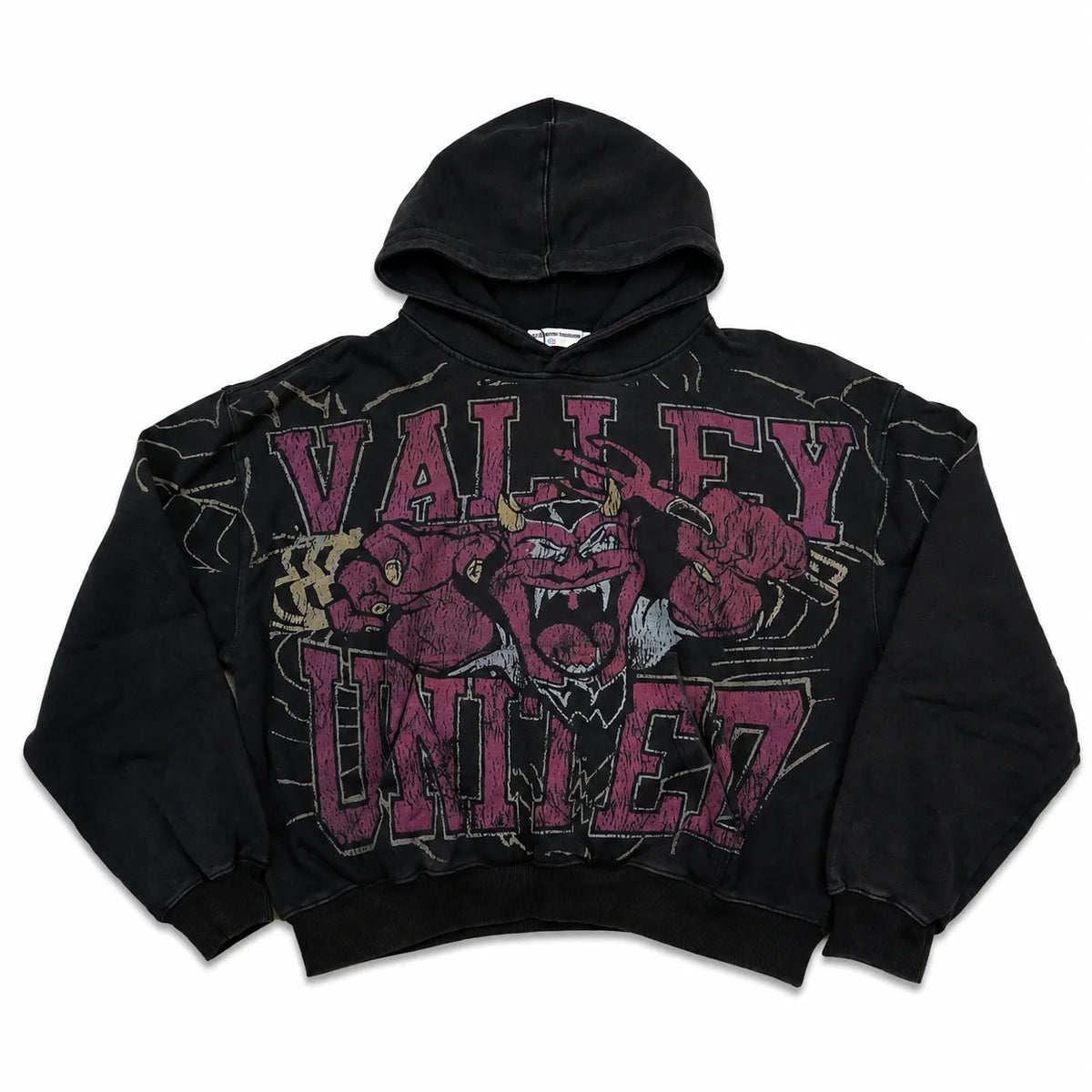 Valley Mascota Hoodie Pullover Negro