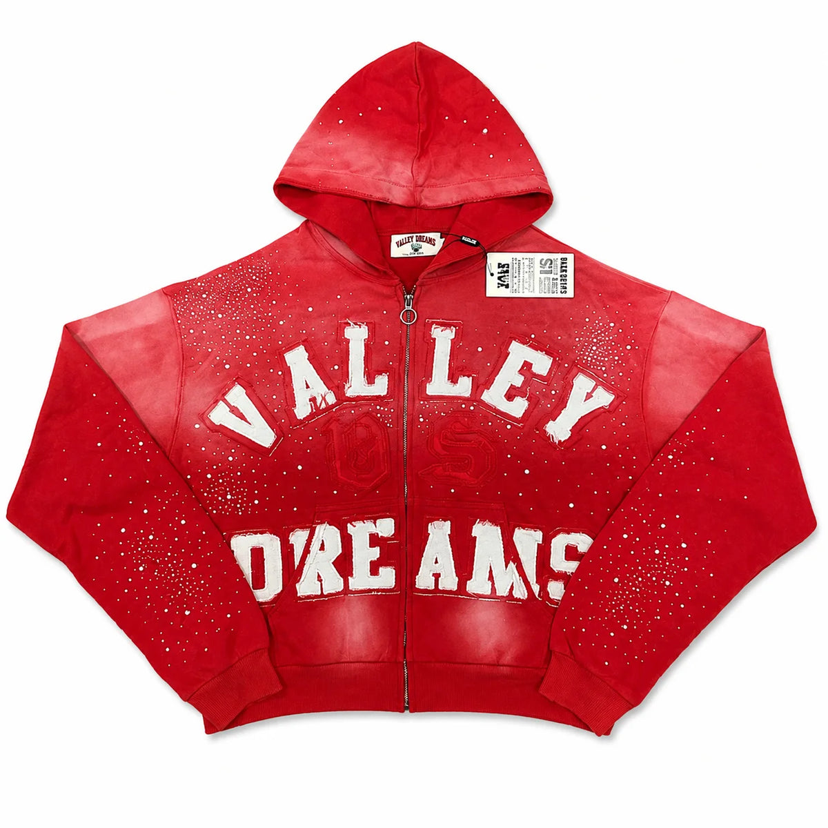 Classico Zip Up Hoodie Ruby Red