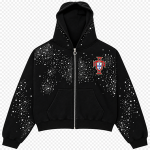 Valley Dreams 'Sea Cluster' (Pluto Clustered) Hoodie Cierre Negro